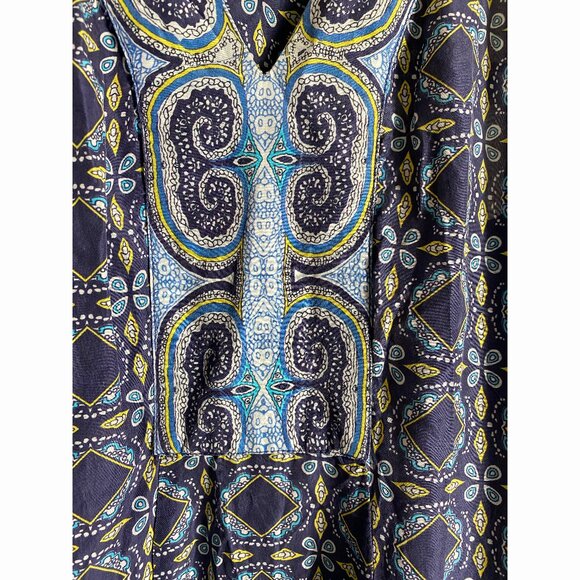 Sundance Catalog "Plaza Sweet Dress" blue multi, size 4 - Picture 5 of 7